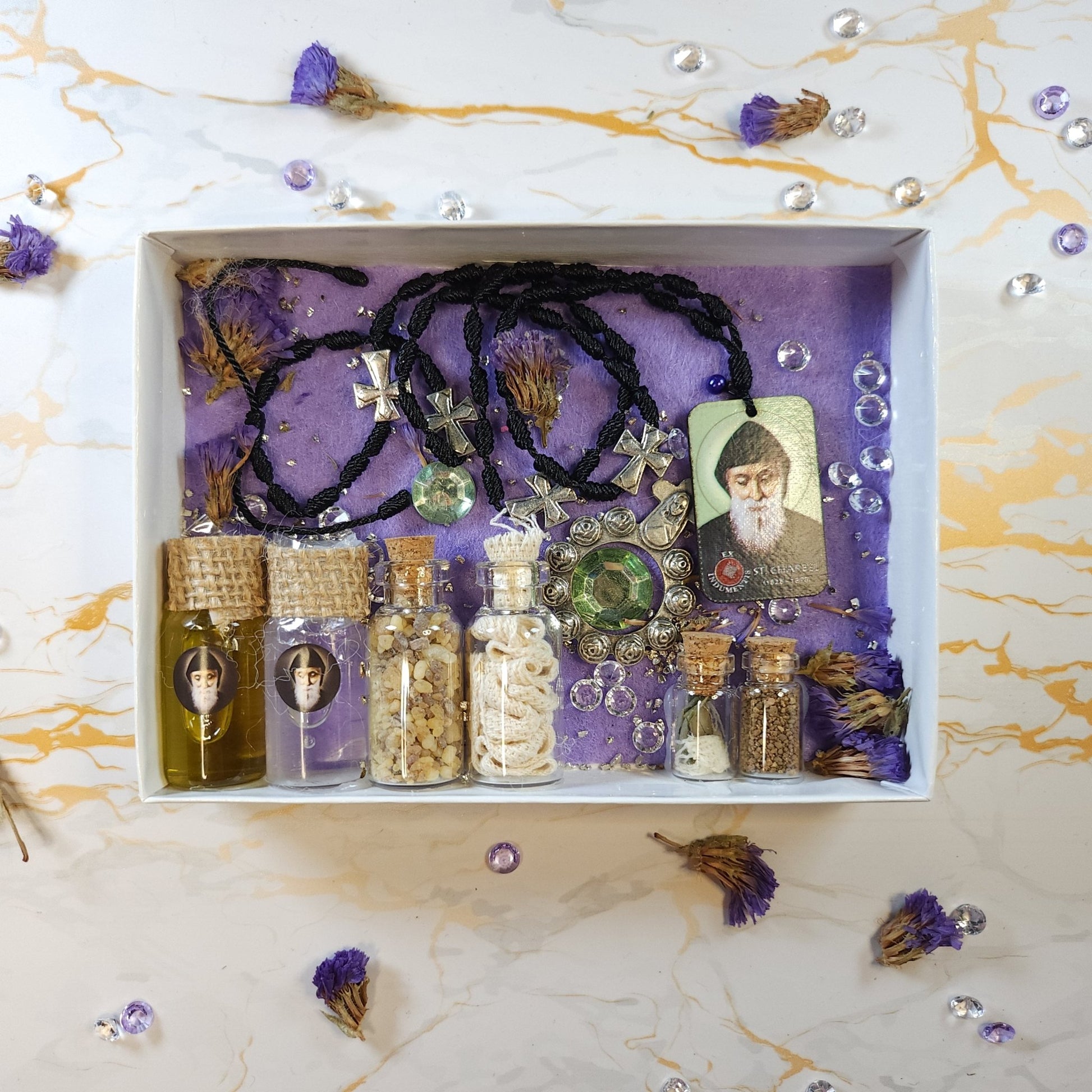 Saint Charbel Box (relic chaplet) - Our Lady of Gifts