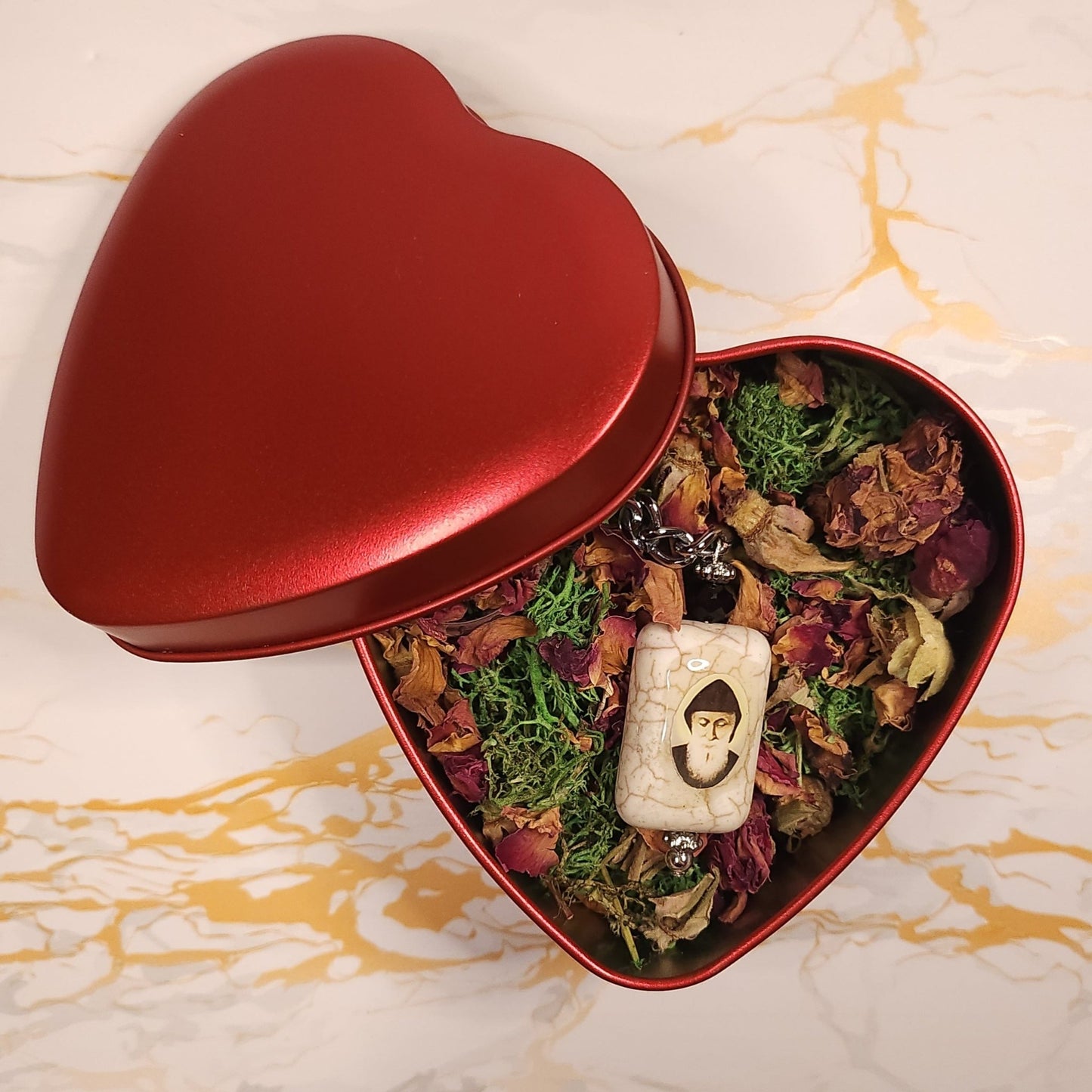 Saint Charbel - Valentine's Day Heart Box - Our Lady of Gifts