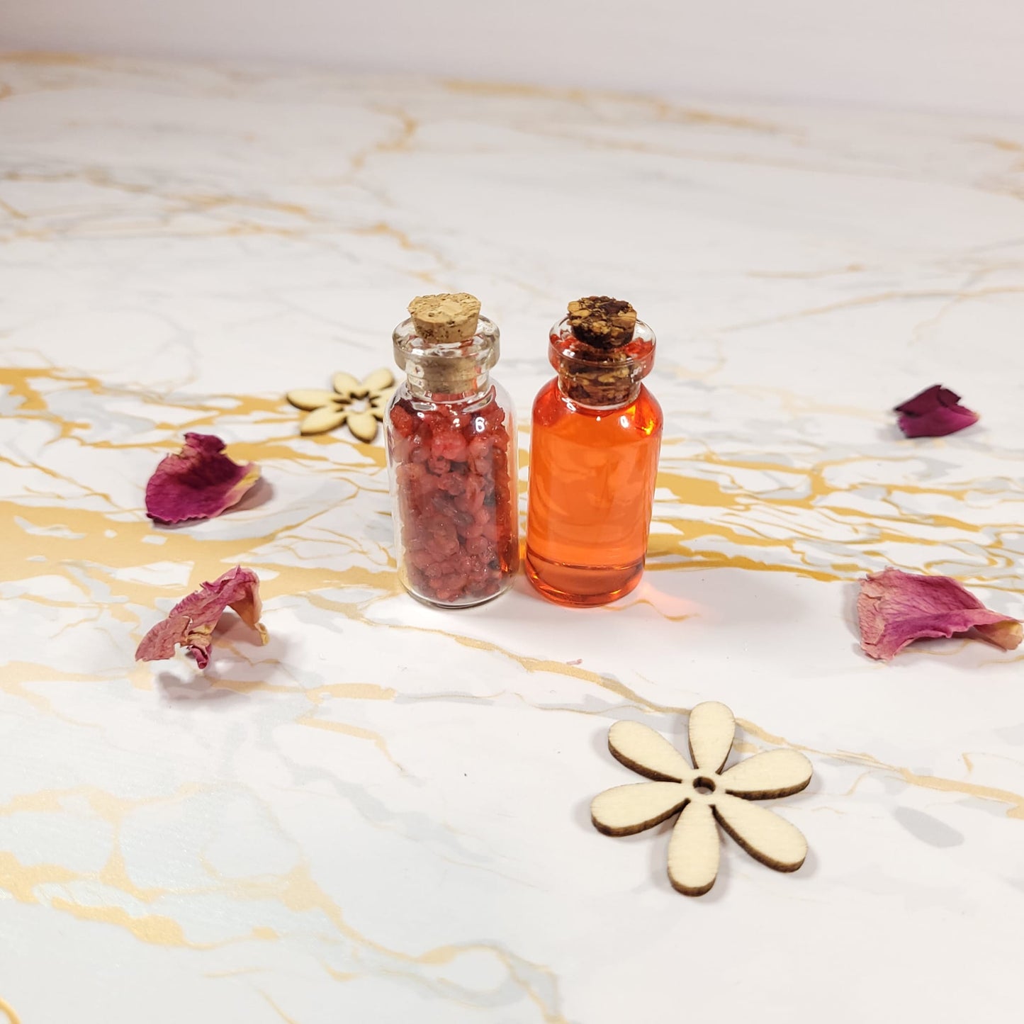 Saint Therese de Lisieux Set - relic oil, rose incense, rose medal, rosary and relic card - Our Lady of Gifts