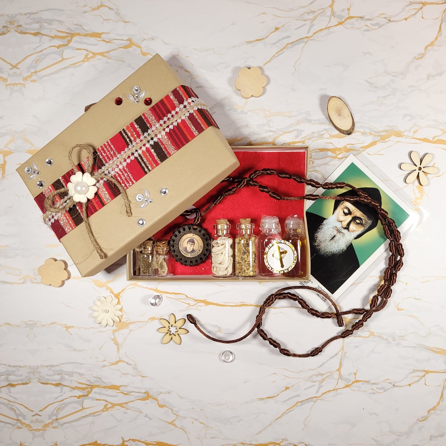 Saint Charbel Gift Box (Relic Chaplet) - Our Lady of Gifts