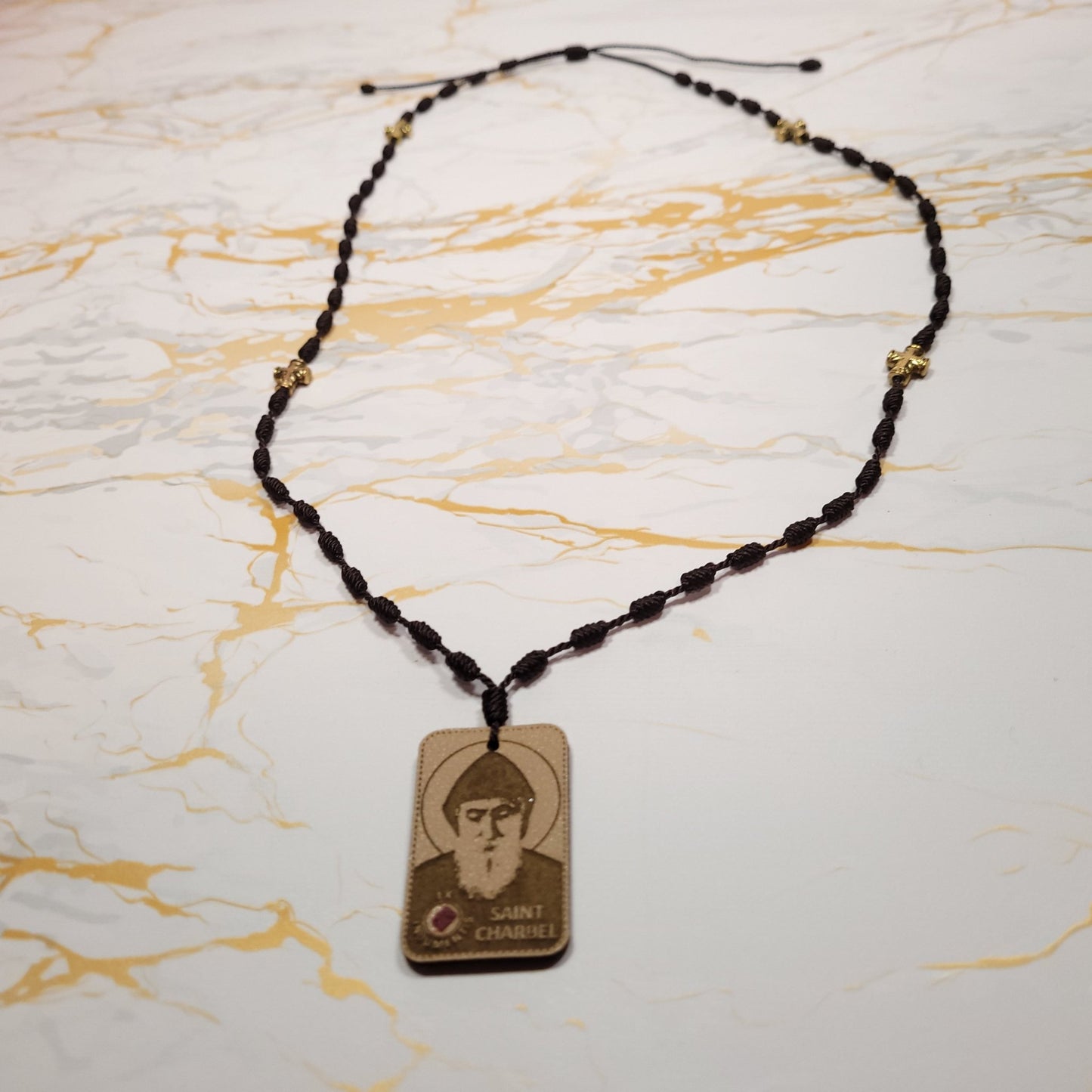 Saint Charbel Gift Box (Relic Chaplet) - Saint Valentine's Day Theme - Our Lady of Gifts