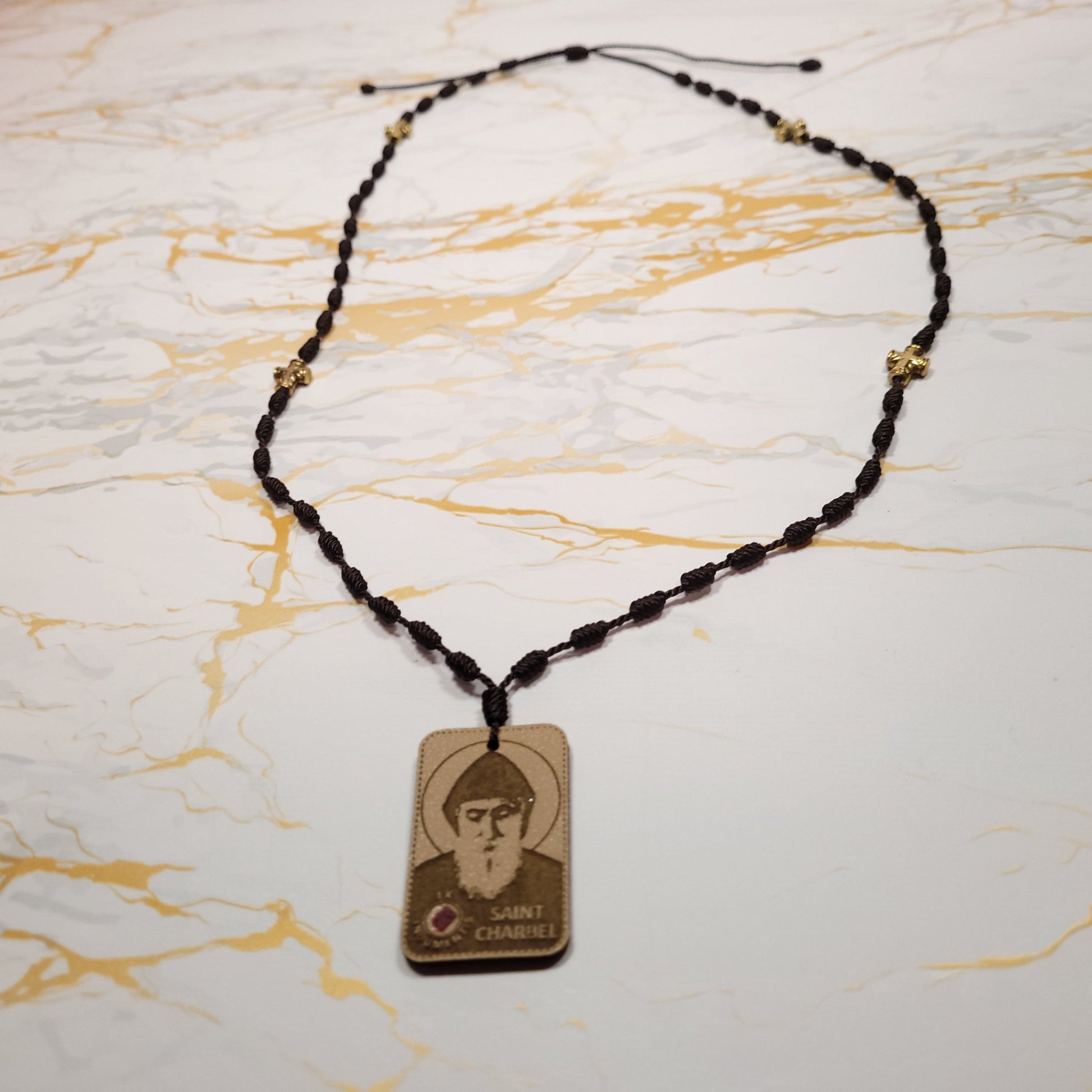Saint Charbel Gift Box (Relic Chaplet) - Saint Valentine's Day Theme - Our Lady of Gifts