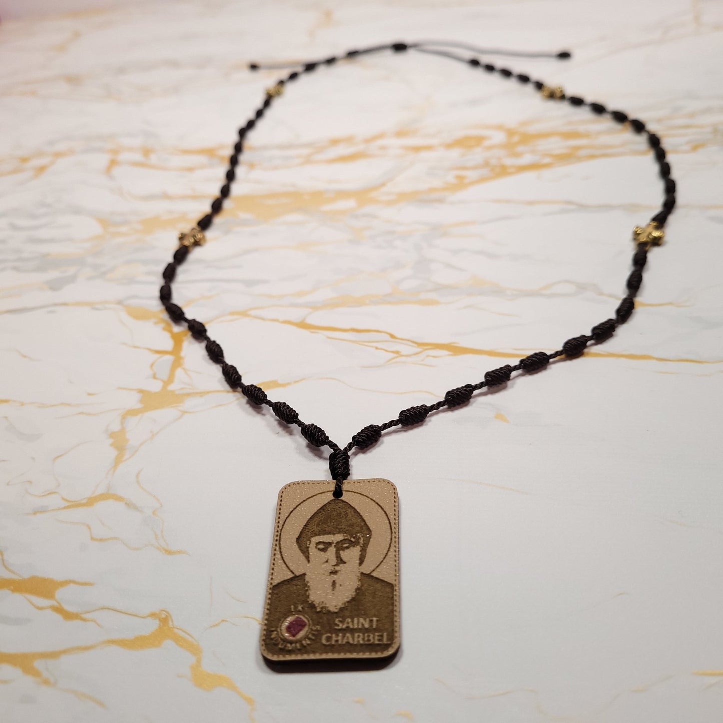 Saint Charbel Gift Box (Relic Chaplet) - Saint Valentine's Day Theme - Our Lady of Gifts