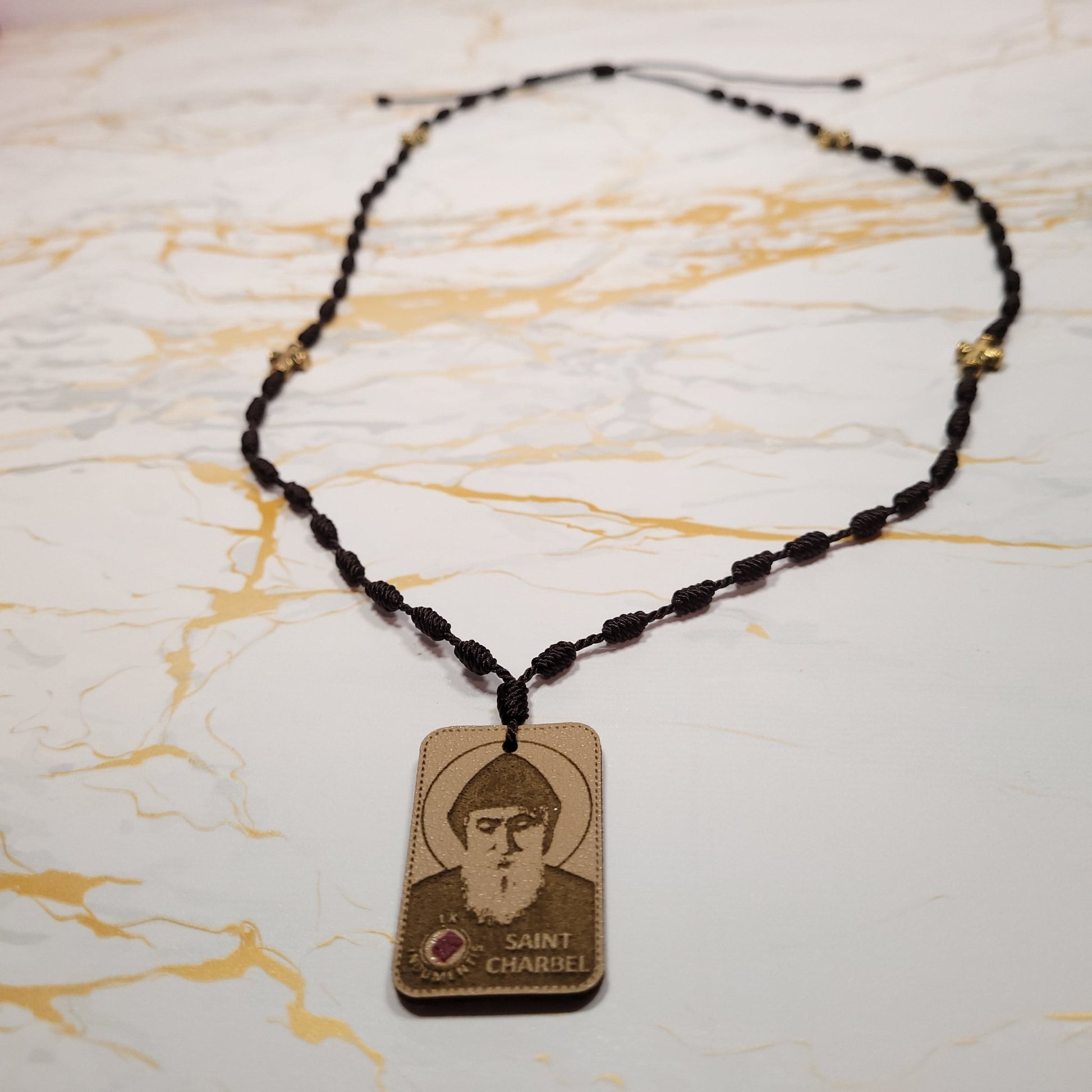 Saint Charbel Gift Box (Relic Chaplet) - Saint Valentine's Day Theme - Our Lady of Gifts