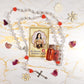 Saint Therese de Lisieux Set - relic oil, rose incense, rose medal, rosary and relic card - Our Lady of Gifts