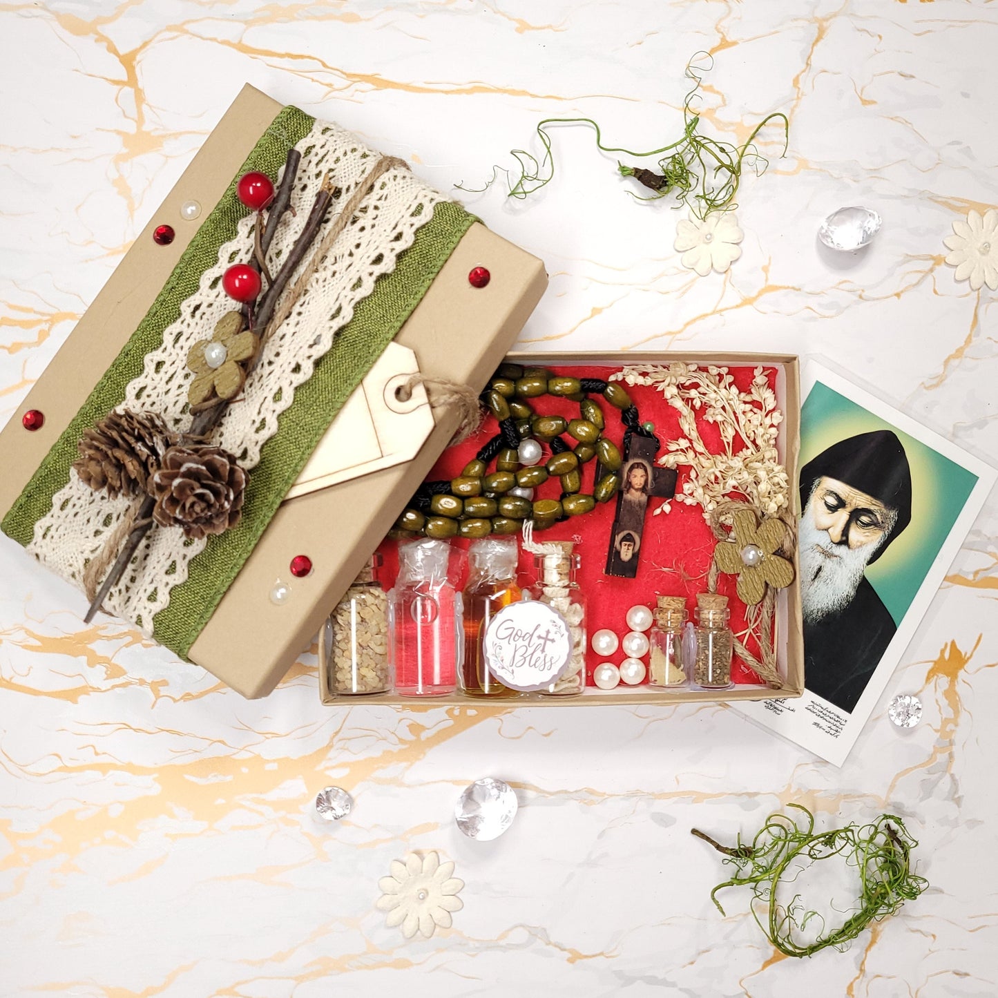 Saint Charbel Christmass Box - Our Lady of Gifts
