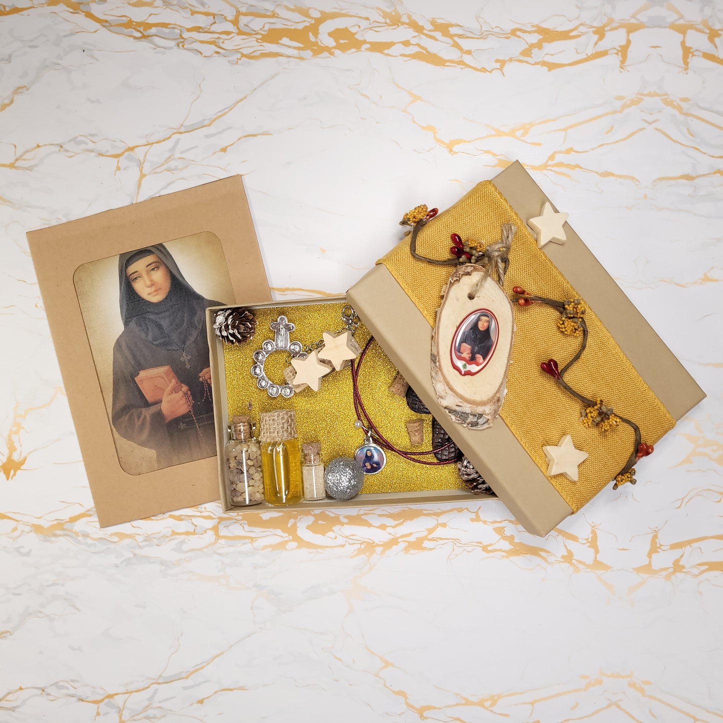 Saint Rafqa Gift Box (Relic Medal) - Our Lady of Gifts