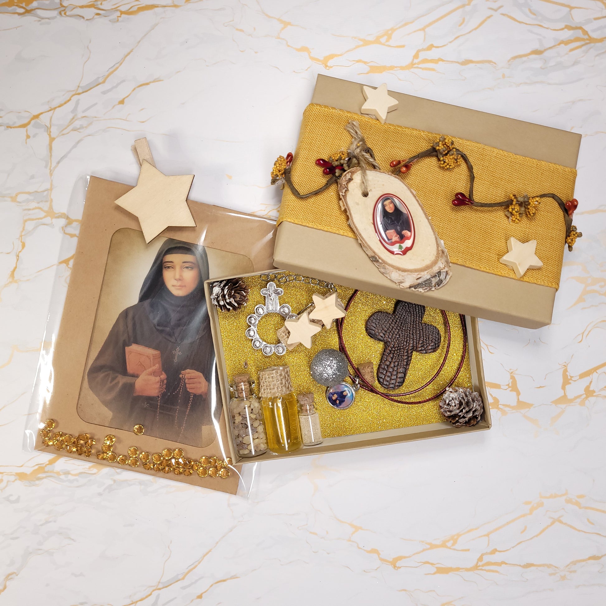 Saint Rafqa Gift Box (Relic Medal) - Our Lady of Gifts