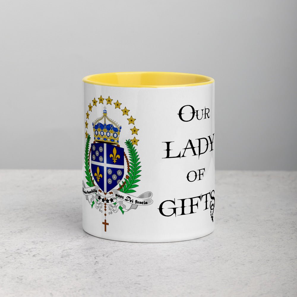 Our Lady of Gifts Mug with Color Inside - Our Lady of Gifts