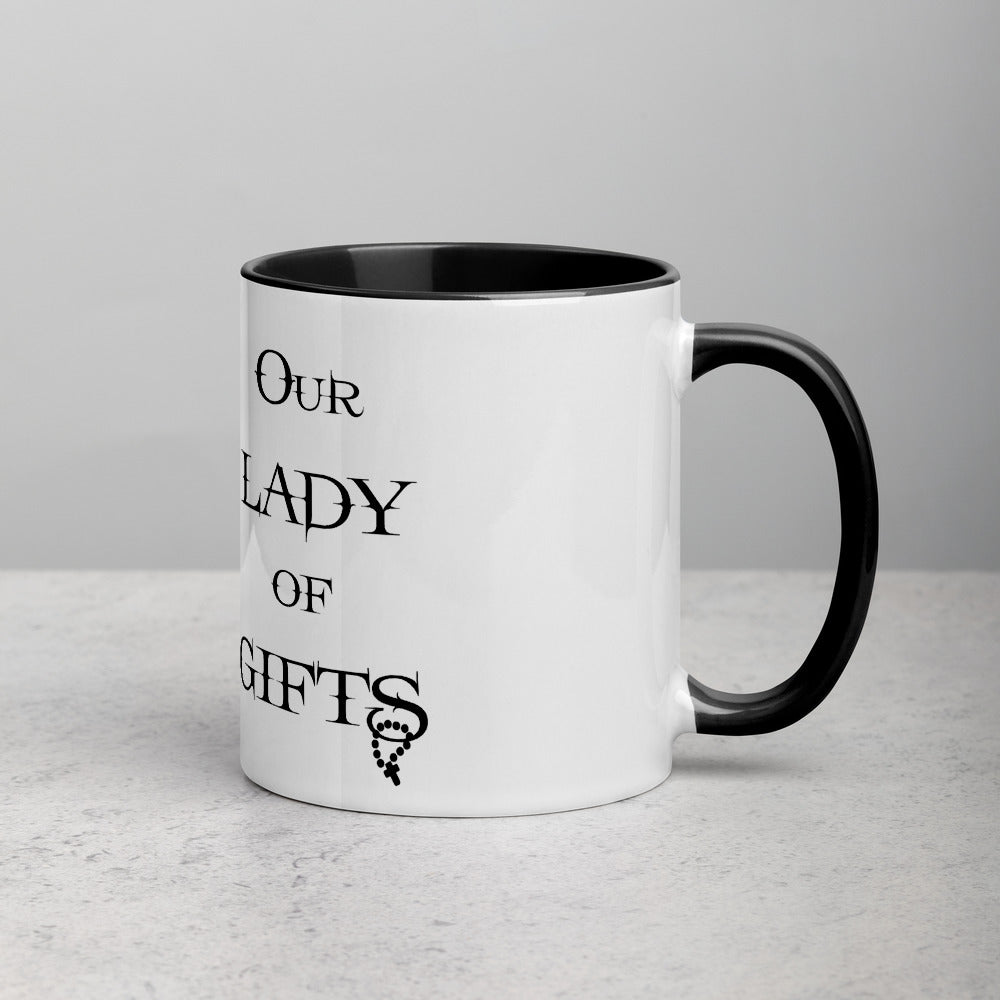 Our Lady of Gifts Mug with Color Inside - Our Lady of Gifts