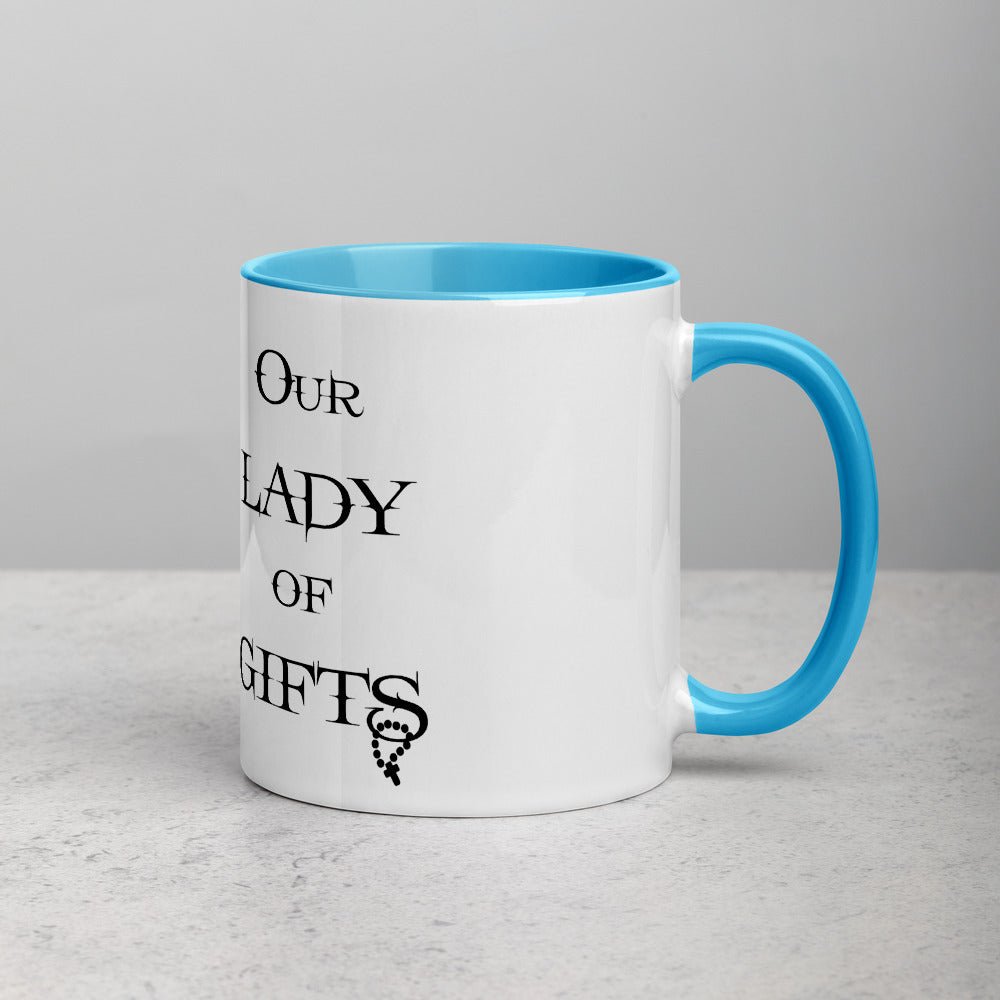 Our Lady of Gifts Mug with Color Inside - Our Lady of Gifts
