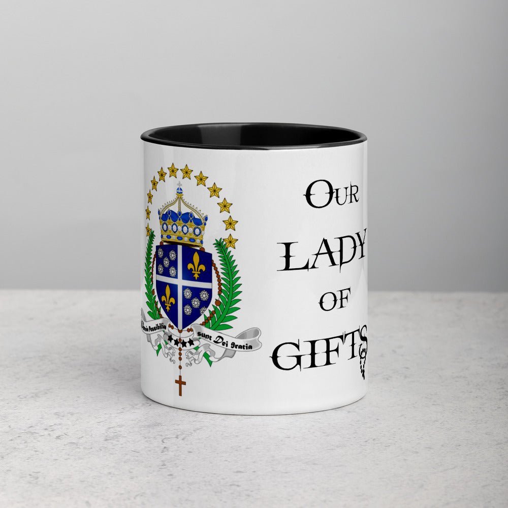 Our Lady of Gifts Mug with Color Inside - Our Lady of Gifts