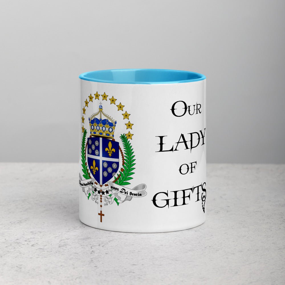 Our Lady of Gifts Mug with Color Inside - Our Lady of Gifts